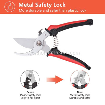 Professional 2 Pieces stainless steel pruning shears garden shears garden scissors trimming garden pruner set